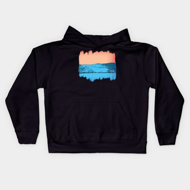 Lonely Camper Kids Hoodie by Thespot